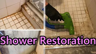 Another Cleaning Service Would Not touch this shower! Can we restore it? #cleaning #omg #subscribe