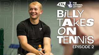 Billy Monger's first time on court and a first look at his opponent! 👀 | Billy Takes on Tennis Ep 2