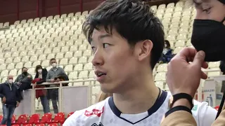 Yuki Ishikawa 石川祐希 with his friend former player of Kioene Padova