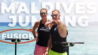 W MALDIVES 🏝️ 20 min Jumping Fusion workout in paradise with Jakub Novotny & Jana!