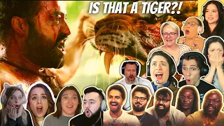 RRR NTR Tiger Scene Best Foreigners Reaction [COMPILATION]