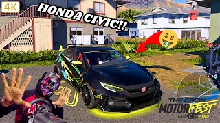 Finally I Bought Honda Civic Type R 600BHP | The Crew Motorfest | Steering wheel + shifter gameplay🤑