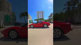 Yngwie Malmsteen driving his Ferrari in Miami Beach