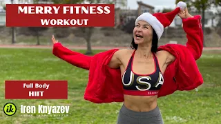 30 MIN CHRISTMAS HIIT Workout - Full Body, ONLY DUMBBELLS - Let's Celebrate & Have FUN!