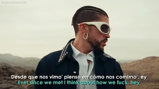 Bad Bunny - WHERE SHE GOES // Lyrics + Español // Video Official