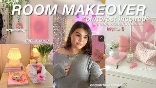 ULTIMATE AESTHETIC ROOM MAKEOVER 🎀 pinterest inspired, decorating, coquette transformation