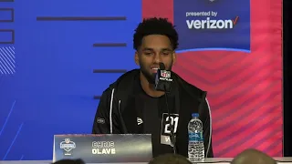 Chris Olave: Former Ohio State receiver press conference at NFL combine