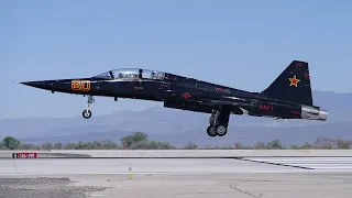 VFC-13 "Saints" F-5 Tiger IIs take off and landing at NAS Fallon