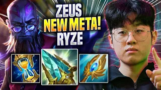 ZEUS CRAZY NEW META RYZE TOP! - T1 Zeus Plays Ryze TOP vs Vladimir! | Season 2023