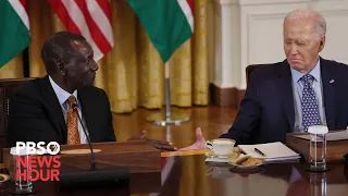 WATCH: Biden welcomes Kenyan President Ruto as the nation prepares to send police to Haiti