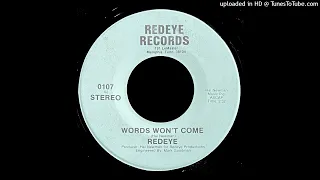 Redeye - Words Won't Come 45 (Memphis, TN Rock)