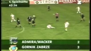 1994 September 13 Admira Wacker Austria 5 Gornik Zabrze Poland 2 UEFA Cup