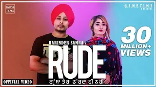 Rude | Gussa Tera | Aakda ne kha layi mai | Harinder Samra | Dreamboy  | new punjabi song 2019