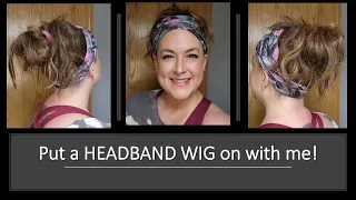 HELP!  How do you put a HEADBAND WIG on??  QUESTION OF THE DAY - let me show you!  WIG TIP!