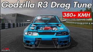 Godzilla R3 Drag Tune | 380+ KMH | Carx Drift Racing Online