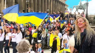 Liverpool celebrates Ukrainian Independence Day 🇬🇧🇺🇦