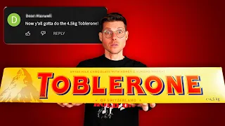 THE 10LB TOBLERONE CHALLENGE! | 24,000 Calories