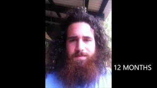 1 Year Time-lapse of growing my beard out