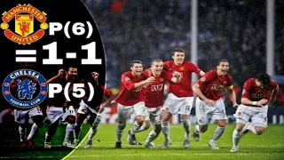 Manchester United vs Chelsea  1-1 - penaltys (6)-(5) Full Highlights HD Final UCL 2008