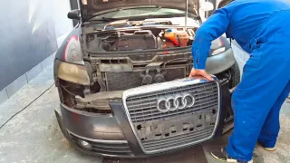 HOW TO REMOVE FRONT BUMPER FROM AUDI A6 C6!