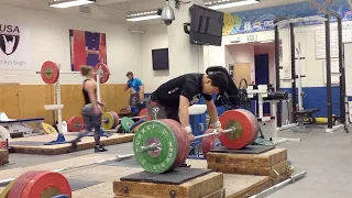 190kg/418lbs Box Clean @69kg/152lbs bodyweight!! (Box Clean Series)