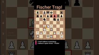 Fischer Traps a Grandmaster Queen in 10 moves !