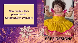 kids traditional wears pattupavada, frocks.         +91 75588 29748 WhatsApp for booking