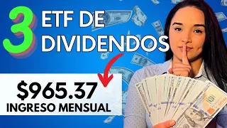 Los 3 Mejores🤯ETFS para Generar 💰INGRESOS💸Pasivos Mensuales