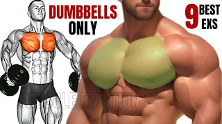 9 BEST CHEST WORKOUT AT GYM WITH DUMBBELLS ONLY / Meilleurs exs Musculation poitrine .