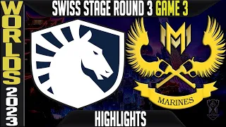 TL vs GAM Highlights Game 3 | Worlds 2023 Swiss Stage Day 5 Round 3 Team Liquid vs Gigabyte Marines