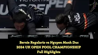 Bernie Regalario 2024 UK OPEN POOL CHAMPIONSHIP Full Highlights vs Nguyen Manh Duc