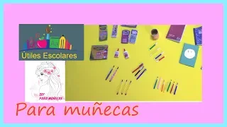 como hacer material escolar en miniatura para muñecas utiles escolares lapices, cuadernos