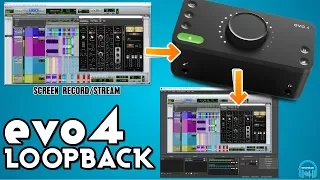 EVO 4 LOOPBACK - DAW AUDIO INTO OBS or STREAMLABS (Screen capture & Stream)