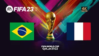 Brasil x França | FIFA 23 Gameplay Copa do Mundo Qatar 2022 | Final [4K 60FPS]