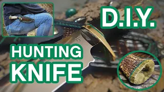 Making a Hidden Tang Hunting Knife and Sheath