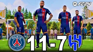 PS5 l FC 24 VOLTA - RONALDO , MESSI , MBAPPE , GK HAALAND , NEYMAR ALL STARS | PSG VS AL HILAL