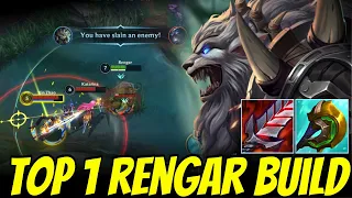 렝가 솔랭 1위가 쓰는 캐리력 + 생존력 미친빌드 ㄷㄷ / TOP1 RENGAR USE THIS BUILD! CARRY + SURVIBILITY OP!