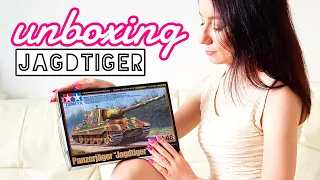 Jagdtiger Tamiya 1/48 scale model tank unboxing