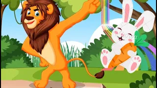 Shocking ending of Lion and Rabbit story. Fairy Tales in English Cartoon | Bedtime Story