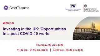 Webinar - Investing in the UK: Opportunities in a post COVID-19 world