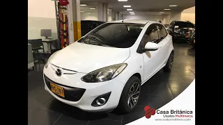 MAZDA MAZDA 2  MANUAL 4X2 GASOLINA 1500 2012 BLANCO NEVADO BICAPA KHS287