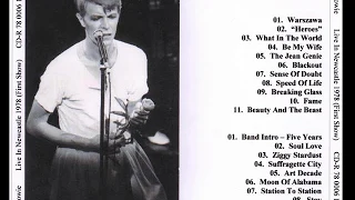 David Bowie Newcastle City Hall june 14 1978 ( audio )