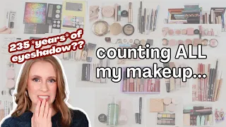 My MAKEUP INVENTORY 2024 // How many *years* worth of makeup do I have in my collection?! 🫣