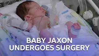 Three-Day-Old Baby Jaxon Has Surgery | The Children's Hospital  | BBC Scotland