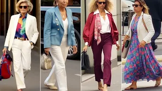 How do Italian women dress? The Most Stylish outfits for Middle Age. Street Style