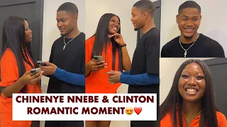 Chinenye Nnebe and Clinton Joshua Shares Beautiful Romantic Moment BTS As They Reveal Their….