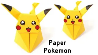 Origami Pokemon Pikachu | Paper Folding | paper crafts | paper toys | Origami Pikachu