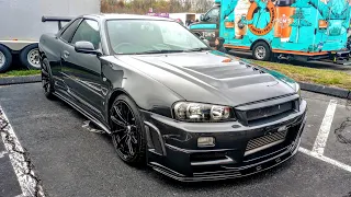 1998 Nissan Skyline R34 GT-R 2.6L Turbocharged RB26 DETT 500HP EXT GREY/ Black& Brown Int Full Tour