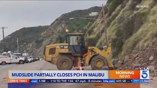 Mudslide closes another portion of PCH in Malibu