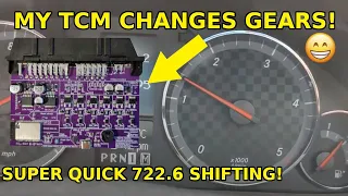 MY CUSTOM MERCEDES TCM SHIFTS GEARS!! - CUSTOM MERCEDES 722.6 TCM part 2